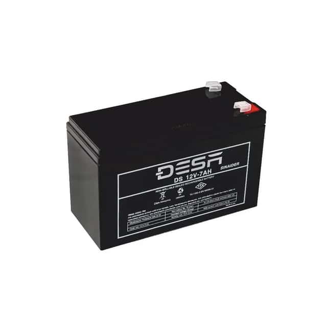 DESA 7AH 12v Alarm Paneli için  TSE'li Akü (10 Yıl Ömür Beklentili)