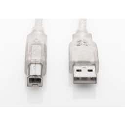 S-LINK SL-U2005  5m Şeffaf USB2.0 Yazıcı Kablosu - Küçük Görsel 1