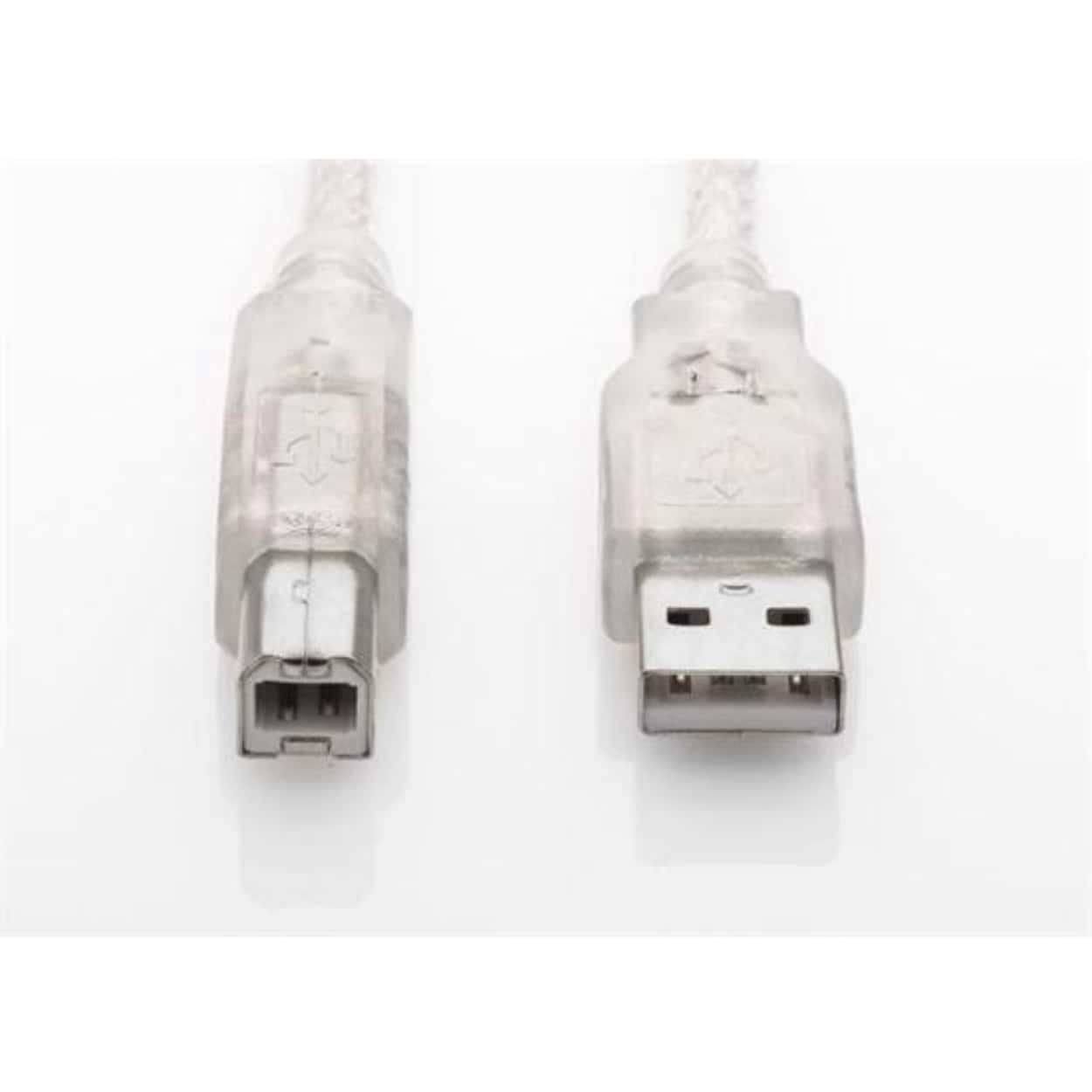 S-LINK SL-U2005  5m Şeffaf USB2.0 Yazıcı Kablosu - Görsel 1