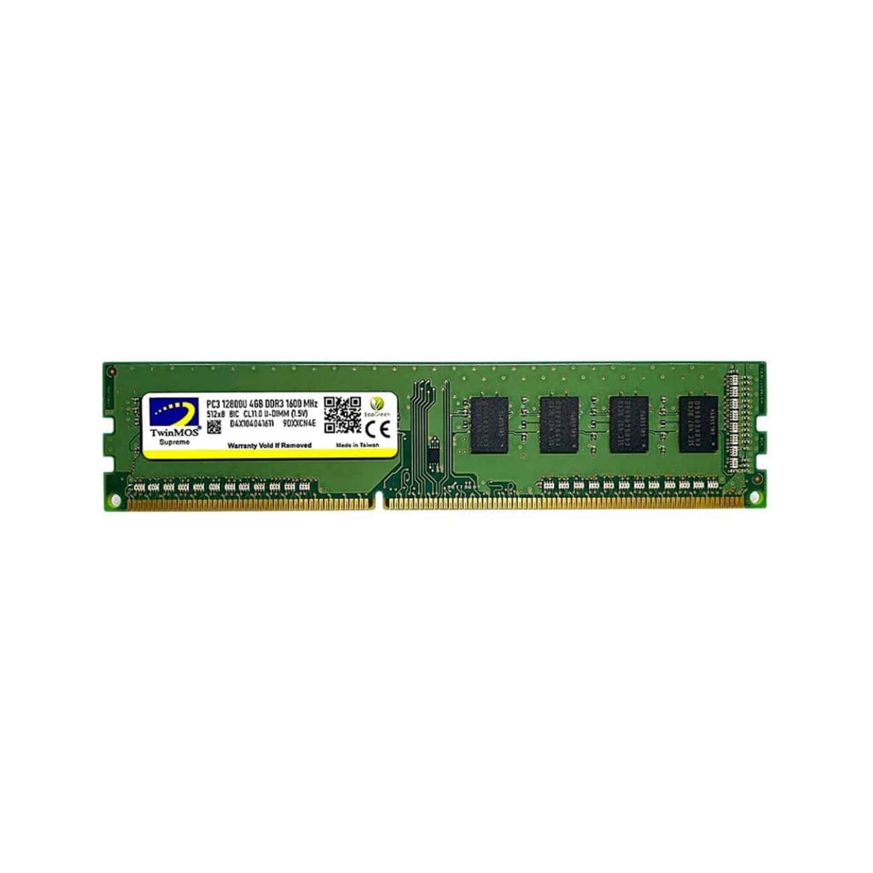 TwinMOS DDR3 4GB 1600MHz 1.5v Desktop Ram - Görsel 1