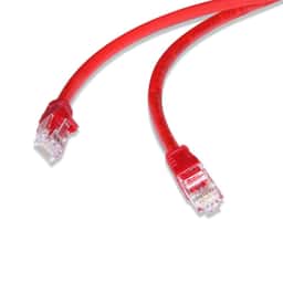 FLAXES 3M CAT6 UTP 24AWG PATCH NETWORK KABLOSU KIRMIZI (FNK-603K) - Küçük Görsel 1